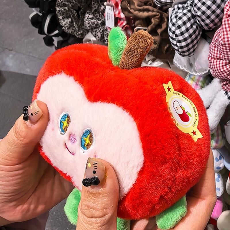 Peluche Sorpresa Ciondolo Mela Rossa Con Buchi di Insetti Proposta Nascondi l'Anello Regalo Sorpresa San Valentino Inviare alla Fidanzata Piccoli Regali