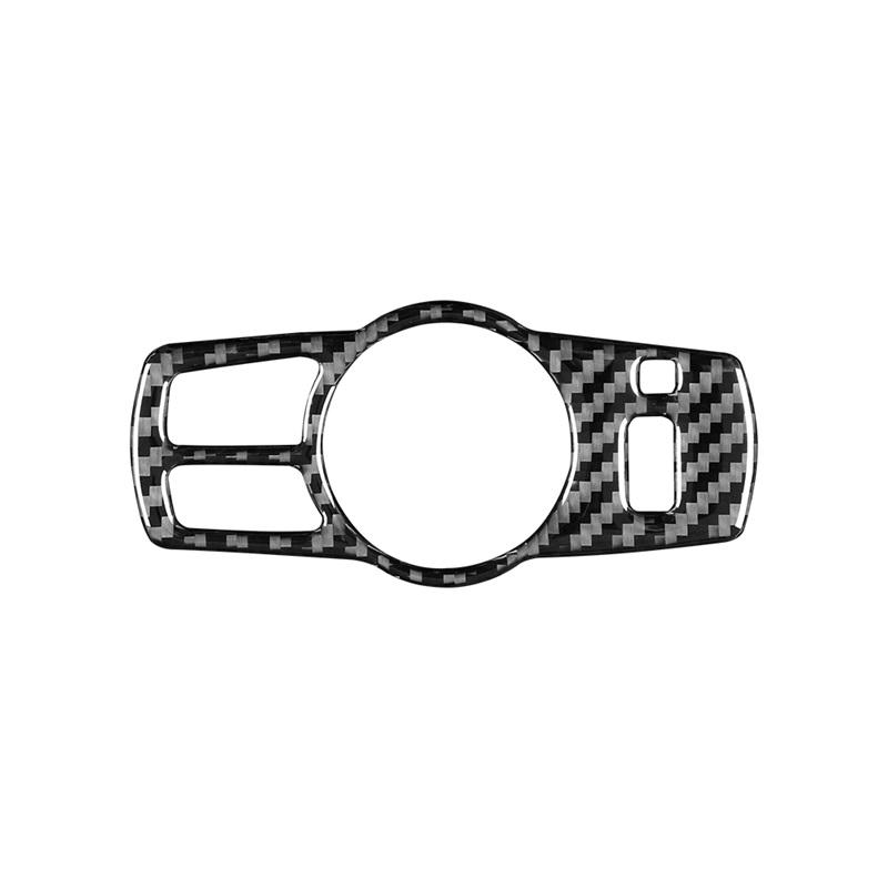 Für BMW 5er F10 F18 2011-2017 Zubehör Kohlefaser Innenraum Auto Scheinwerferschalter Dekorationsrahmen Verkleidungsabdeckung Aufkleber
