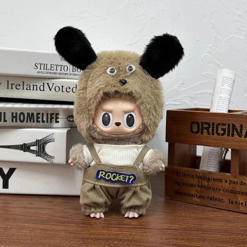 

Одежда для куклы Лабубу Костюм капибары V1 V2 V3 Наряд Стильный набор одежды для плюшевых кукол 17 см Милые аксессуары для модели