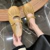 Slippers Women's Spring Outer Wear New with Skirt Sandals Retro Bag Head Shoes