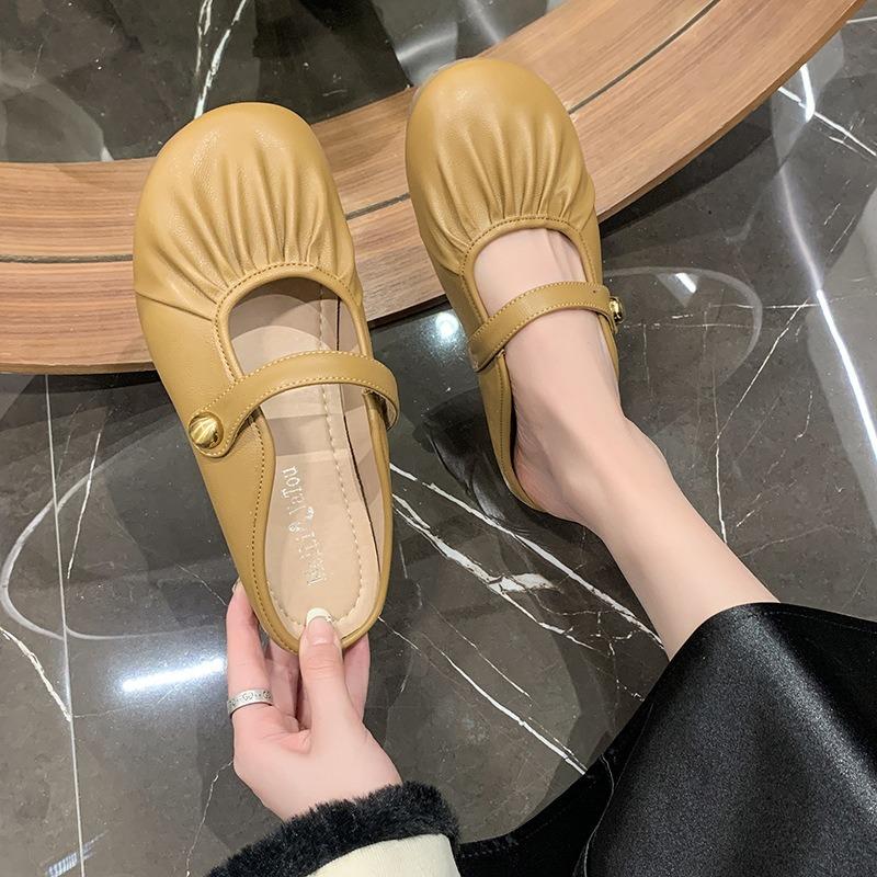 Slippers Women's Spring Outer Wear New with Skirt Sandals Retro Bag Head Shoes