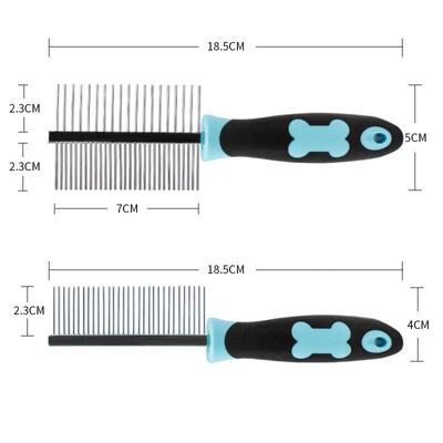 Dog Cat Comb Brush Needle Pet Hair Brush for Puppy Small Dog Double-Sided Hair Remover Beauty Grooming Tool Pet Products