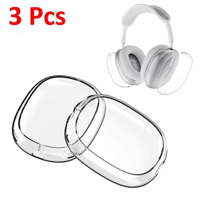 Headphone Accessories Transparent Case Soft TPU Anti-Scratch Cover Sleeve Protective Cases For Apple AirPods Max