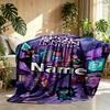 Custom Name Personalized Kpop Demon Hunter Print Blanket, Home Decor, Bedroom, Sofa, Camping, Couch, Gifts for Birthday Christmas