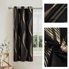 Printed Luxury Curtain 1PC With Gold Foil For Living Room Windows Print Room Darkening For Living Room Decor