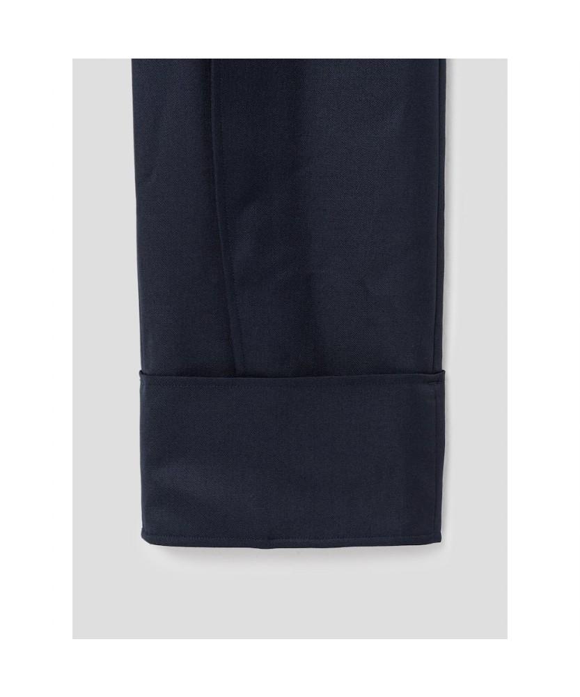 Anggae Cuffed Curved Pants Navy