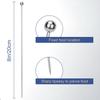 16PCS Cocktail Picks, Reble Metal Toothpick,8 Inch Stainless Steel Cocktail Toothpick, Martini Skewer, Bloody Mary Skewer for Olive Appetizer Fruit