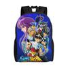 Saint Seiya Backpack Ita Bag Mochila Daily High School Zipper Closure Rucksack