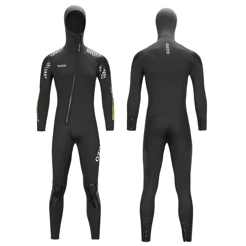 3mm Diving Suit Men Women Hooded One-piece Thickened Cold Warm Surfing Snorkeling Swimming Wet
