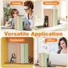 2Pcs Desktop Bookend Metal Decorative Bookshelf  Non-slip Document Organizer Books Storage Rack Stable Desk Book Stopper Holder
