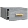 Wall Mounted Nightstand Gray Sonoma 35 x 35 x 20 cm