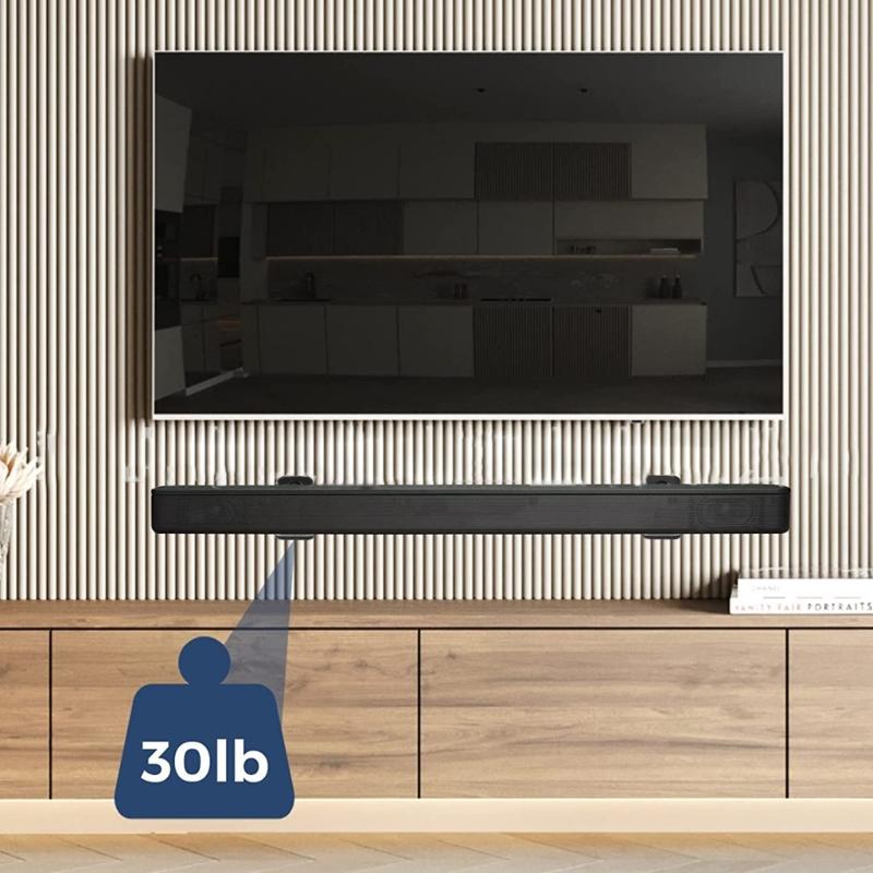 Metal Wall Mounts Bracket Set Durability for Soundbar and Speaker Systems Adjustable Designing