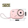 2K Pink Portable Digital Camera, Point‑and‑Shoot Camera with Autofocus, Image Stabilization, 2.4‑Inch Color Screen
