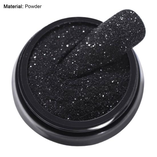 Nail Powder Grain Effect Pigmented Art Making Safe Sugar Black White Dipping Dust Pigment for Manicure