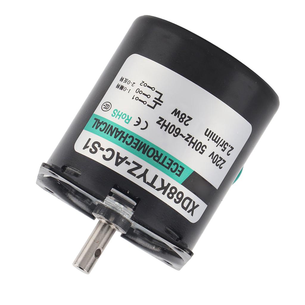 XD68KTYZACS1 AC220V 28W Synchroniczny silnik przekładniowy z magnesem trwałym CWCCW 2,5 obr/min