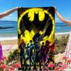 Toalha de Praia com Estampa de Super-heróis, Toalha de Praia Versátil Leve Absorvente para Piscina Surf Yoga Banheiro, Presente Perfeito de Aniversário Feriado