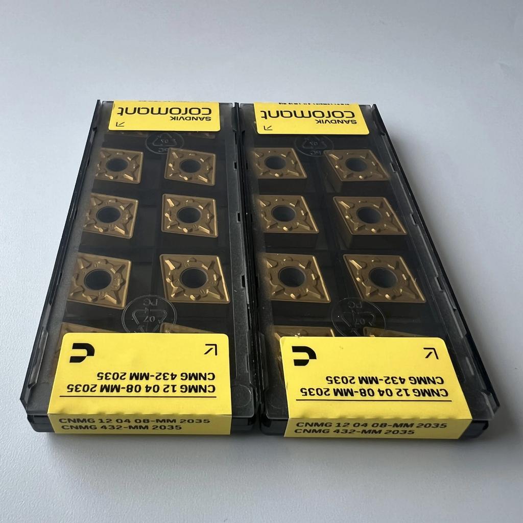 Sandvik / CNMG120408-MM 2035 / Industrial Indexable Carbide Inserts 10 Pcs