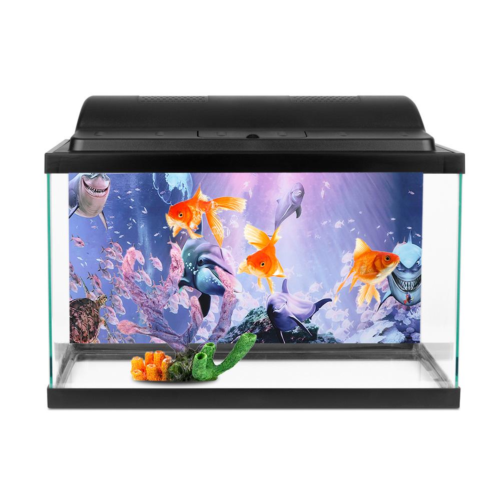 Background Poster Decorative Painting PVC Sticker Landscape Image for Aquarium Fish