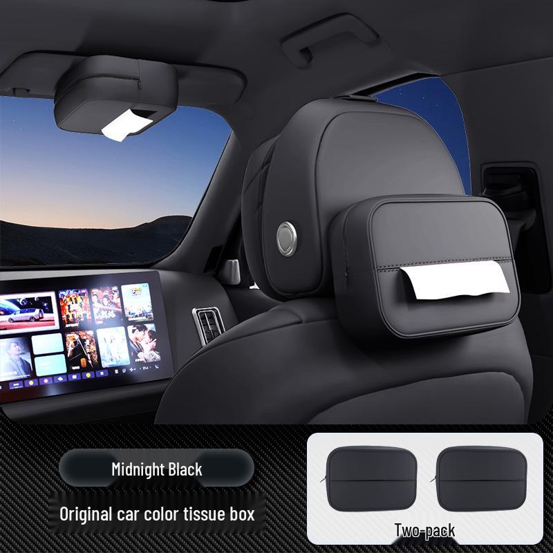 Enjoy S9T Car Tissue Box - 25 New Model Seat Hanging, Central Control Tissue Bag, Interior Decorative Supplies