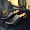 Herren Slipper 2025 Neue Mode Herren Freizeitschuhe Echtes Leder Bequem Weich Männlich Flach Fahrschuhe Chaussure Hommes