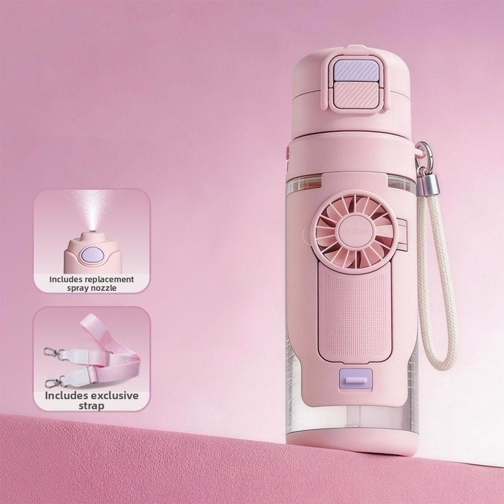 Ventilatore Spray Idratante a Doppio Uso Tazza Ventilatore Staccabile Ventilatore Borraccia Borraccia Sportiva Viaggio