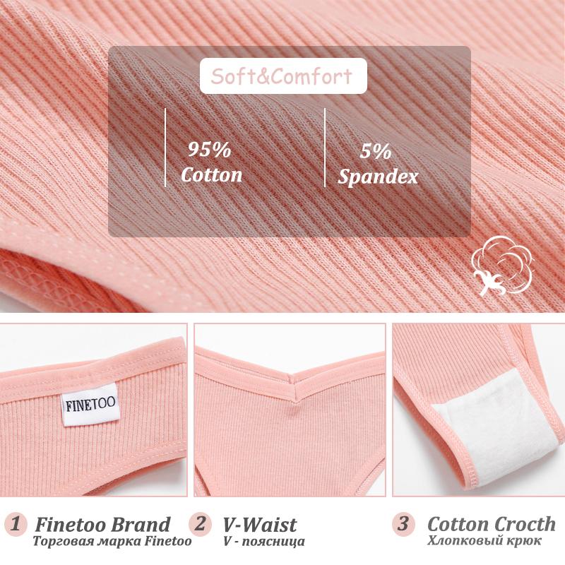 4PCS Seamless Cotton Bikini Panties For Women Sexy Low Waist Breathable Brazilian Pants Female Soft Intimate Lingerie
