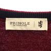 Pringle of Scotland Wool Long Sleeve V Neck Sweater S Red Knit Men's Used