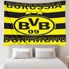 Borussia Dortmund Print Tapestry, Backdrop, Easy Setup, Ideal for Bedroom, Office & Living Room, with Aesthetic Wall Hanging Decor.