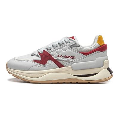 Li Ning 001 Chuxin V2 Modne Wszechstronne Amortyzujące Antypoślizgowe Odporne na Ścieranie Niskie Buty Casual Damskie sneakersy Off-White AGCT502-1