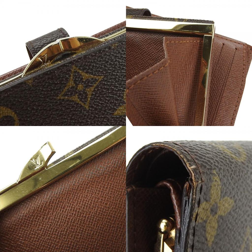 Used LOUIS VUITTON Bifold Wallet Portefeuille Vienova M61674 Monogram Brown Brown Initial included