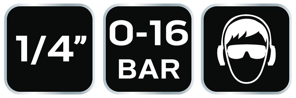 Schnellkupplung für Kompressor mit Tülle, Außengewinde 1/4"