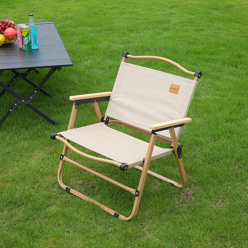 Large Portable Outdoor Folding Kermit Chair with Thickened Oxford Cloth and Metal Frame