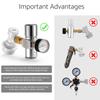 Beer Keg Co2 Charger,0-60PSI Mini Co2 Regulator,Portable Co2 Dispenser With Ball Lock Quick Disconnect For Home Brewing Beer Keg