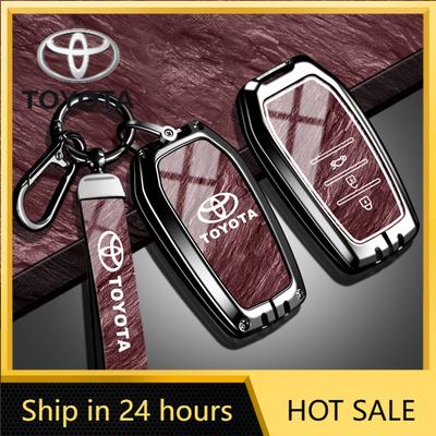 Car Remote Key Case Cover Shell For Toyota RAV4 Corolla C-HR Crown Camry Land Cruiser Prado Yaris Avensis Protector Accessories