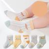 5Pairs/lot Kids Socks For Girls Boys Summer Thin Cotton Children's Hollowed-out Baby Socks For Infant Cartoon Sock 0-8Years Old