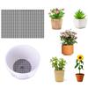 10pcs Flower Pots Hole Mesh Pads 45x1.5mm Round Bottom Grid Mat Drainage Plant Necessary Drainage Holes Accessories