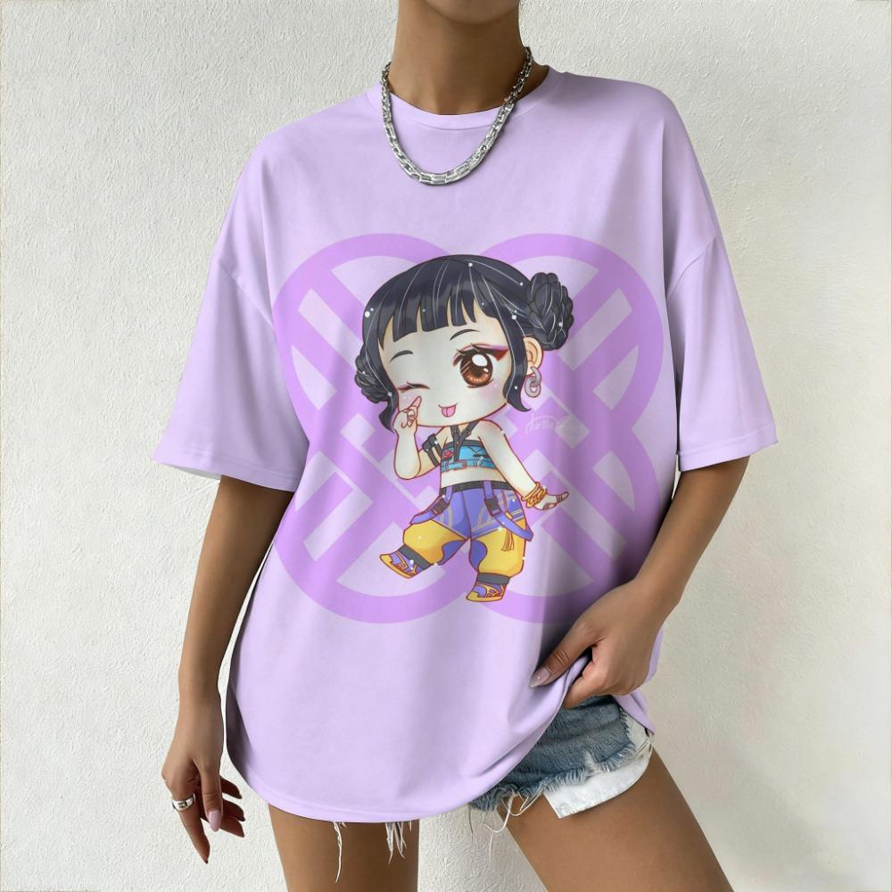 Fashion Men and Women's T-shirt Cartoon KPop Demon Hunters Print T-shirt Loose Short Sleeve Tops Summer Casual Kids Clothing