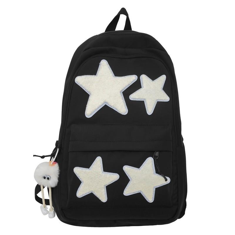 

Cute Japanese Style Five-pointed Star Backpack 2023 New Ins All-match College Student Bag Women s Cross-border Backpack