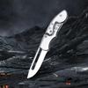 Outdoor Folding Knife Fruit Knife Stainless Steel Camping Knife Mini Mechanical Folding Knife Keychain Carrying Pocket Knife