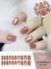 20 Pcs Halloween Christmas UV Semi Cured Gel Nail Stickers Self Adhesive Long Lasting Popular Nail Art Wraps