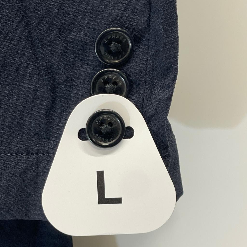 J.PRESS 25 Year Stainless Steel Navy Pack Series Single Leather Jacket L NavyUsed