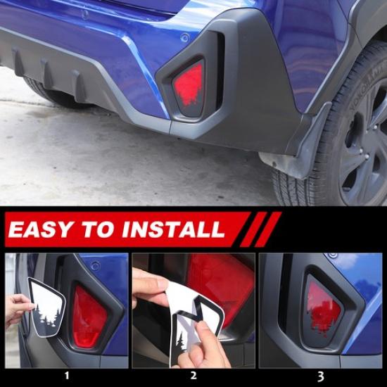 Rear  Fog Light Vinly Decal Trim Sticker For Subaru Crosstrek 2024+
