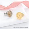 Stainless Steel Earring Post Holder for DIY Jewelry (Inner Diameters: 6/8/10/12mm)