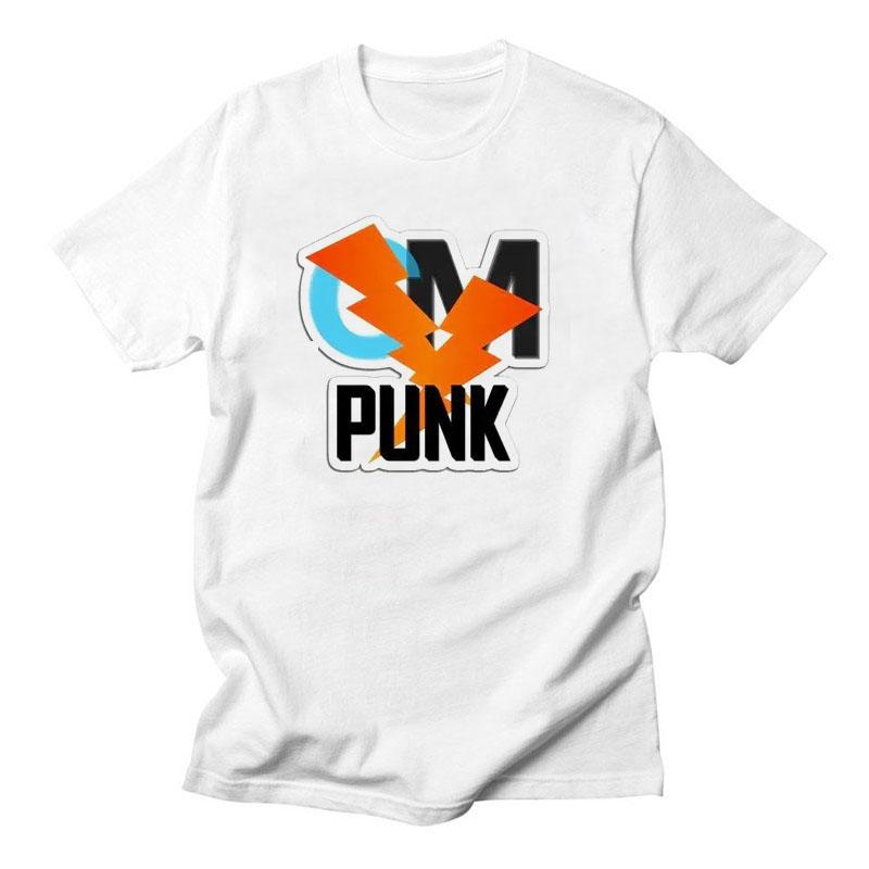 Cm Punk 100% Cotton T Shirt American Professional Wrestler Cute Fashion T-Shirts Summer Short Sleeve Gift Tshirt Vintage Loose
