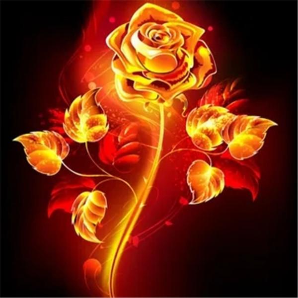 

Алмазная картина, новая роза, картины из страз, 5D DIY, Алмазная вышивка, цветочная мозаика, Алмазная установка, вышивка крестом Full Round 20x25CM