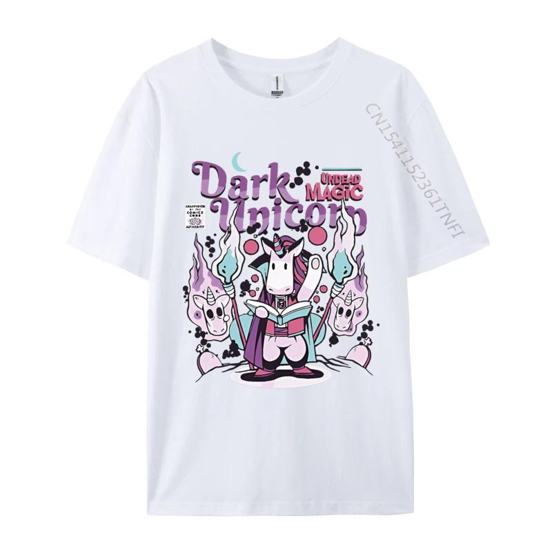 

Dark Unicorn Magic Spell Helloween Tshirt Print Funny Novelty Gift T Shirts For Man Oversized Adult TShirts S