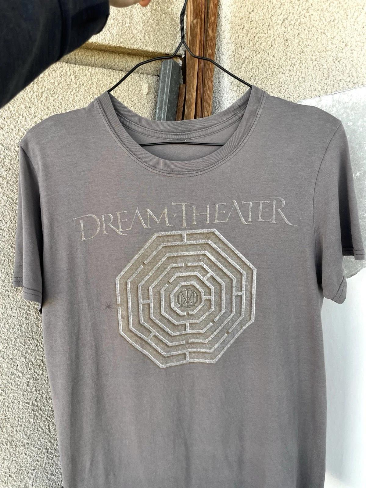 Vintage Y2K Dream Theater Progressive Metal Rock Band Faded T-Shirt Size M L
