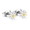 Small daisy earrings, stylish, simple, fresh and sweet flower stud earrings, stainless steel earrings.