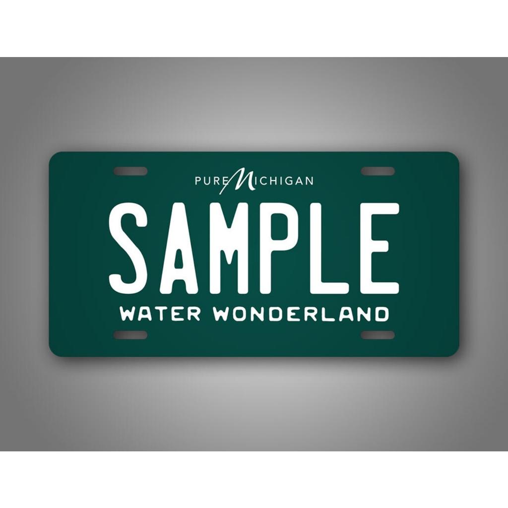 Personalized Michigan Green Water Wonderland Decorative Tag Home Decor