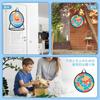 CYFIE Dart Board Basket Hoop and Goal 38cm 2-in-1 Sticky Throwing Game Shooting Practice Double-Sided Parent-Child Multiplayer Throw Balls 9pcs